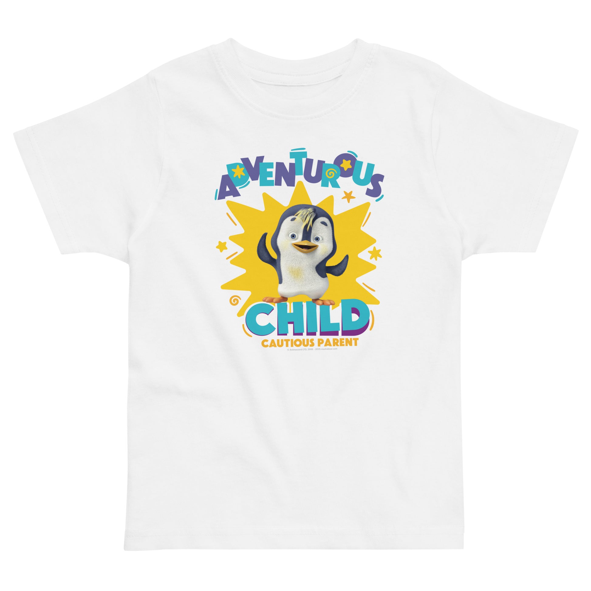 Masha and the Bear Friends Toddler Jersey Adventurous Child T-shirt White