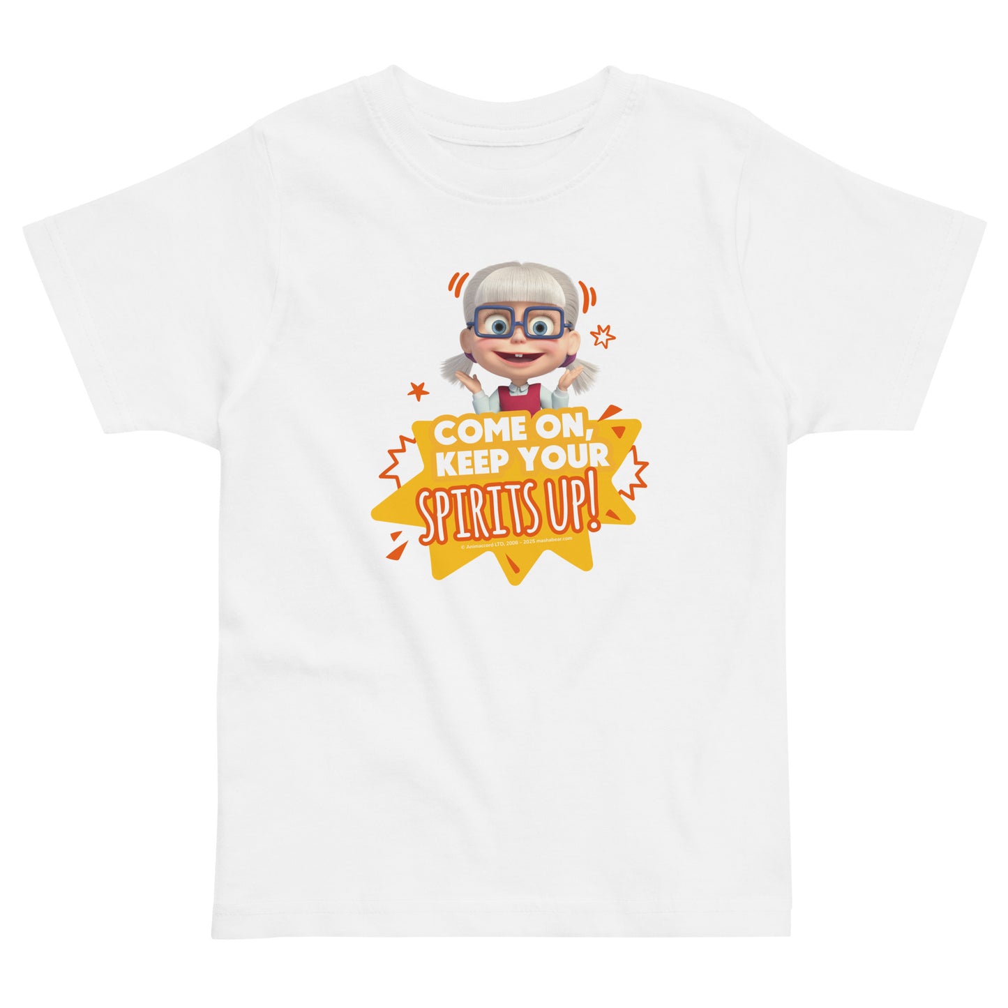 Masha and the Bear Friends Toddler Jersey Spirits Up! T-shirt White