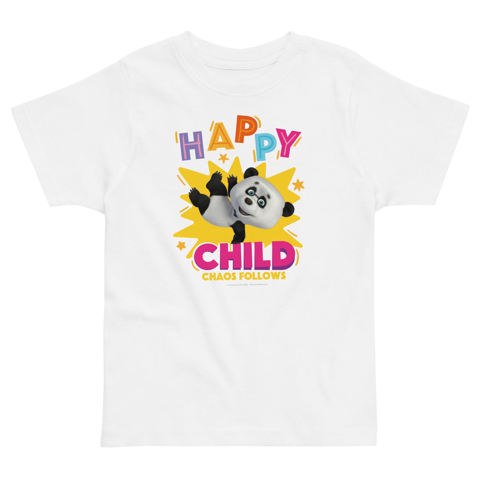 Masha and the Bear Friends Toddler Jersey Happy Child #1 T-shirt White