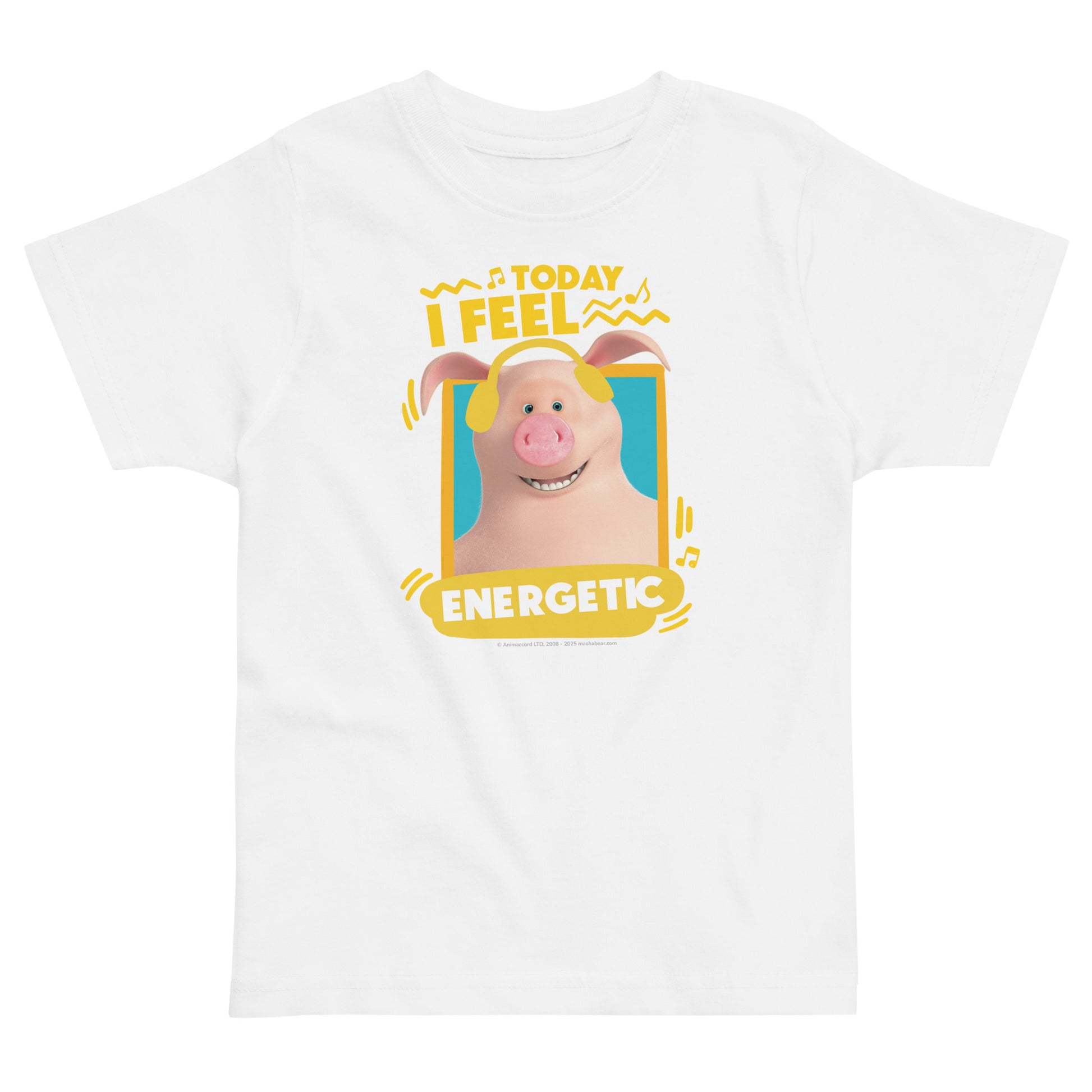 Masha and the Bear Friends Toddler Jersey Energetic T-shirt White