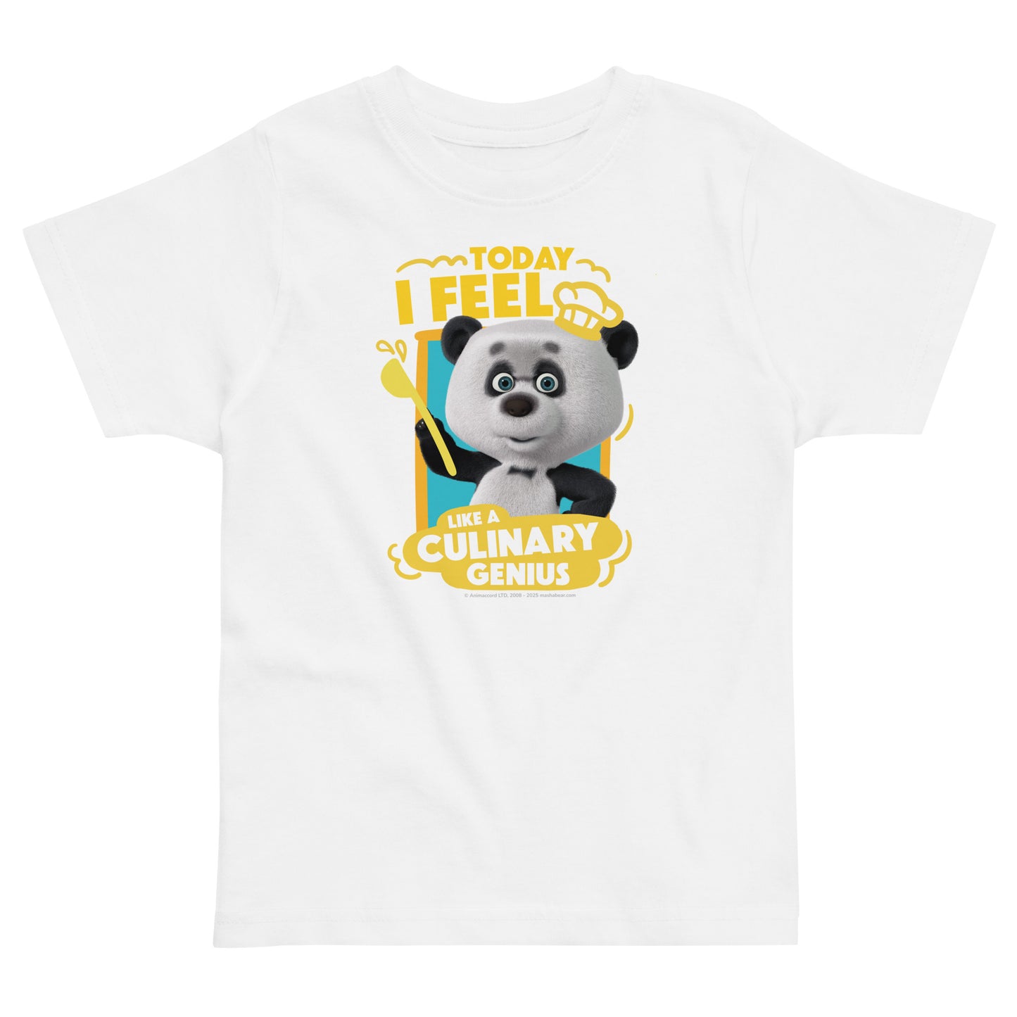 Masha and the Bear Friends Toddler Jersey Culinary T-shirt White