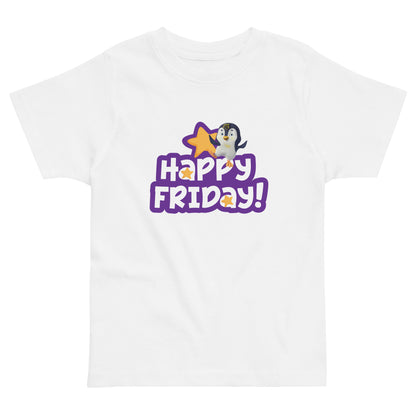 Masha and the Bear Friends Toddler Jersey Happy Friday T-shirt White