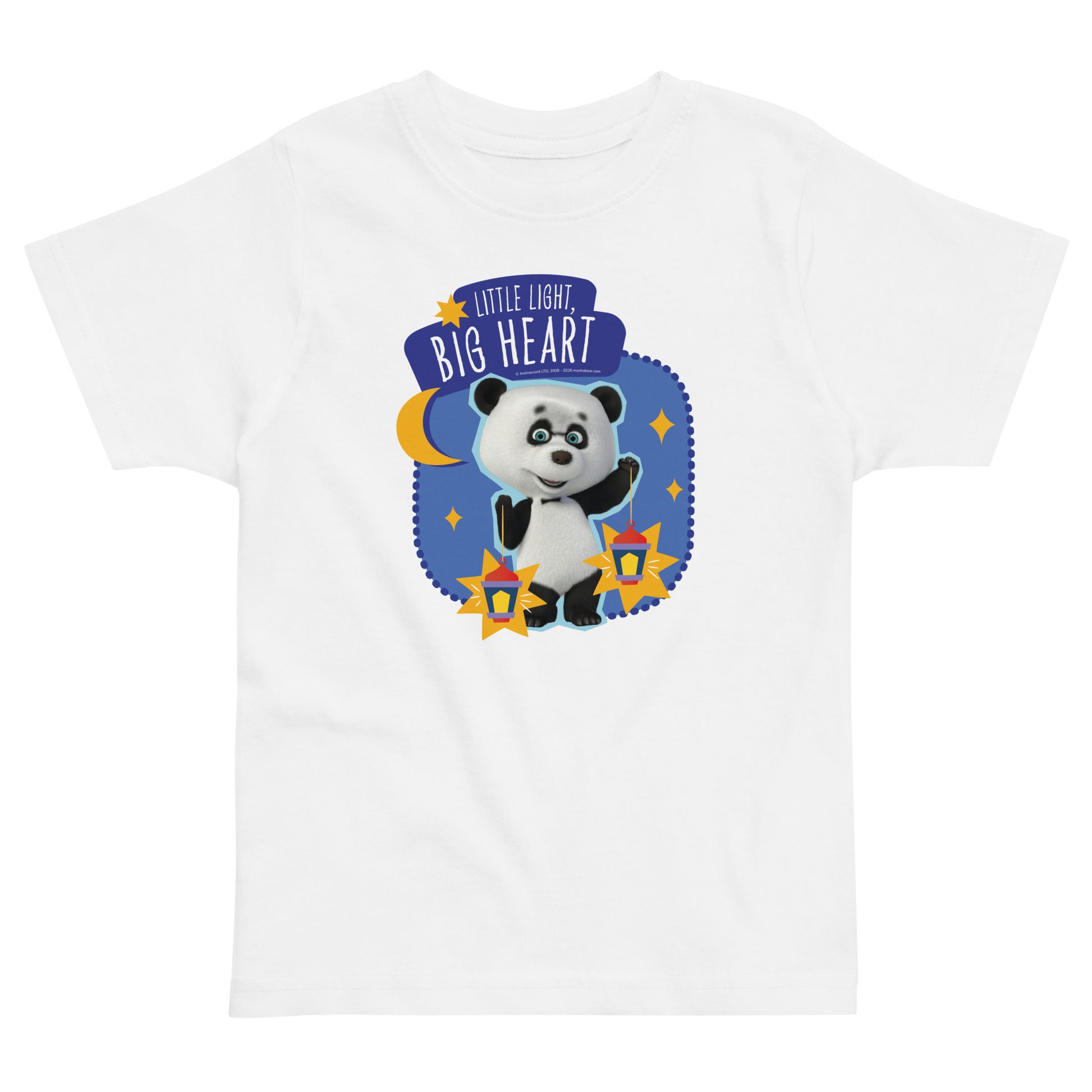Masha and the Bear Friends Ramadan Toddler jersey t-shirt White T-SHIRT