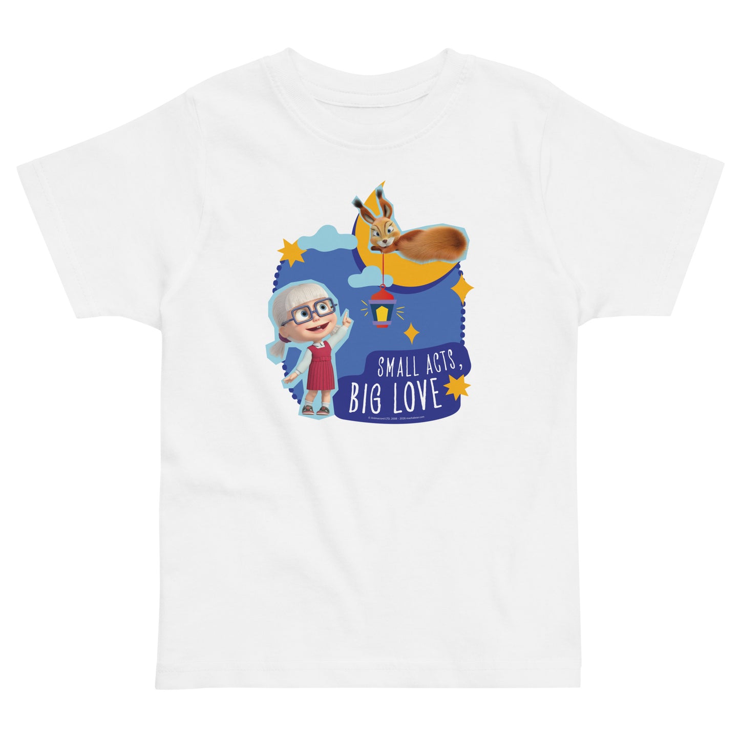 Masha and the Bear Friends Ramadan Toddler jersey t-shirt White T-SHIRT