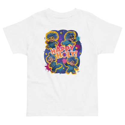 Masha and the Bear Friends Color Splash Toddler jersey t-shirt White T-SHIRT