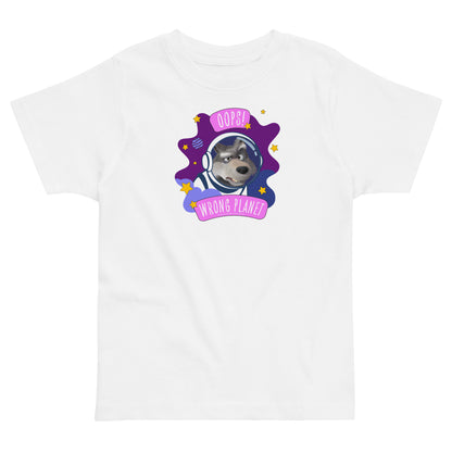 Masha and the Bear Friends Wrong Planet Toddler jersey t-shirt White T-SHIRT