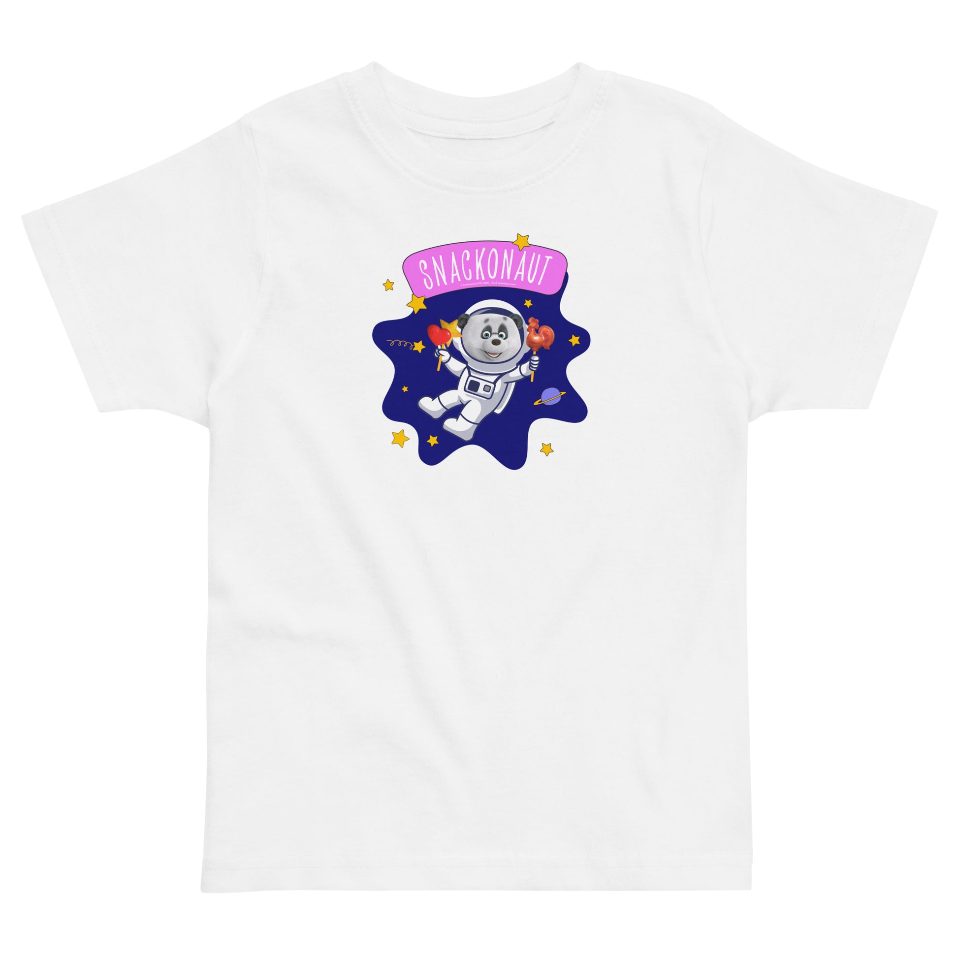 Masha and the Bear Friends Snackonaut Toddler jersey t-shirt White T-SHIRT