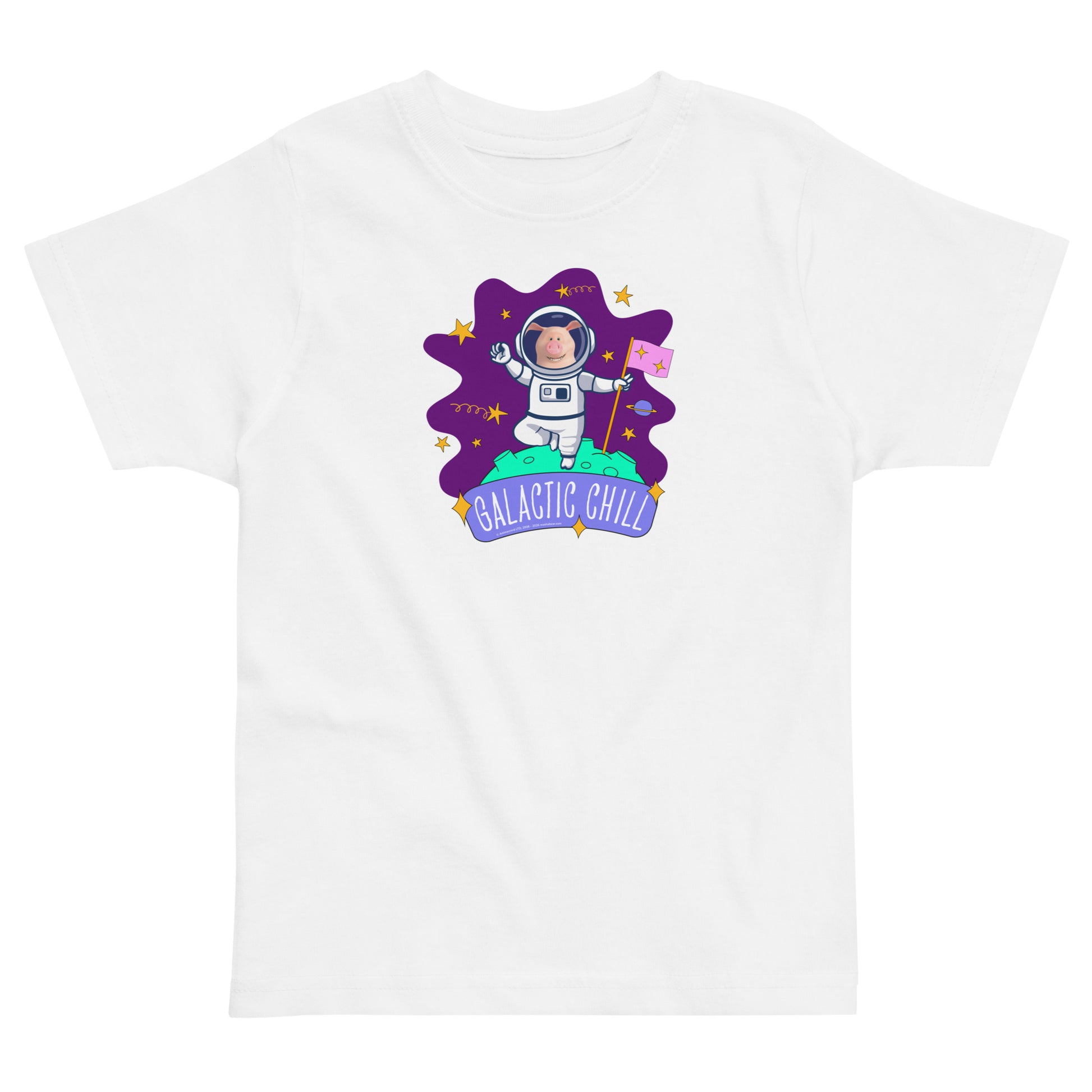 Masha and the Bear Friends Galactic Chill Toddler jersey t-shirt White T-SHIRT