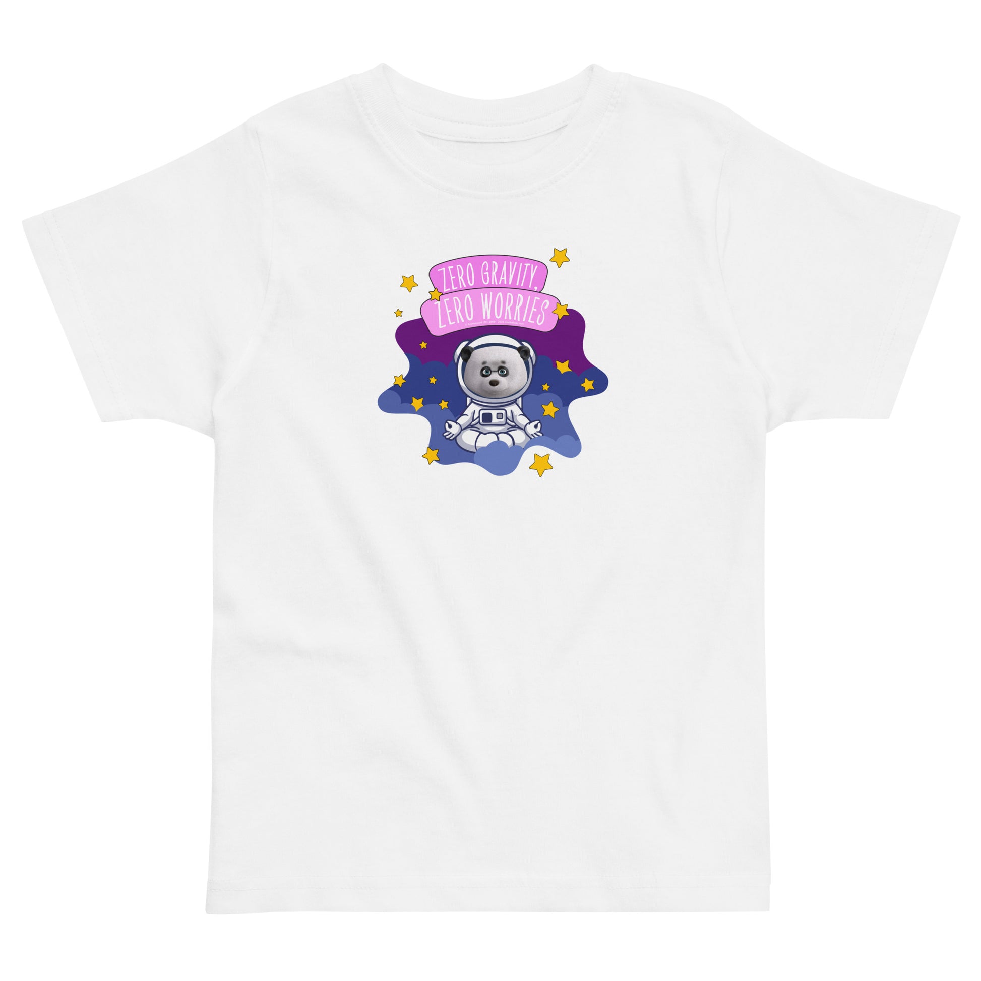 Masha and the Bear Friends Zero Worries Toddler jersey t-shirt White T-SHIRT