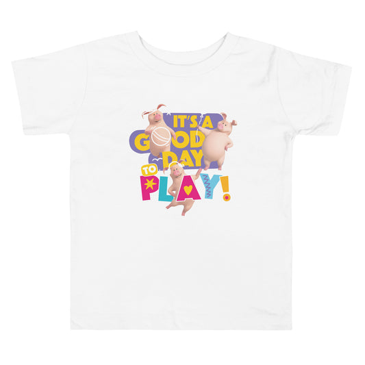 Masha and the Bear Friends Good Day Toddler Short Sleeve Tee White
