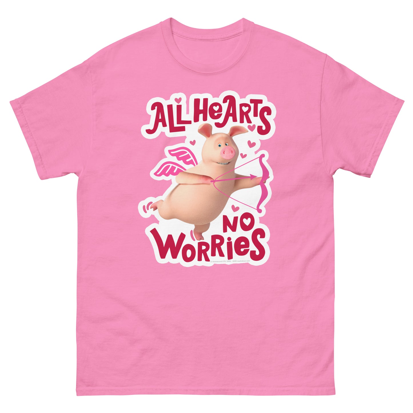 Masha and the Bear Friends No Worries Unisex classic tee Azalea T-SHIRT