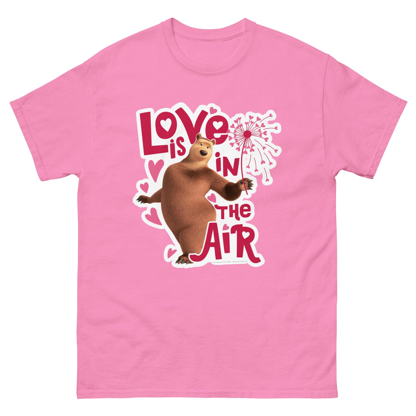 Masha and the Bear Friends Love Is In The Air Unisex classic tee Azalea T-SHIRT