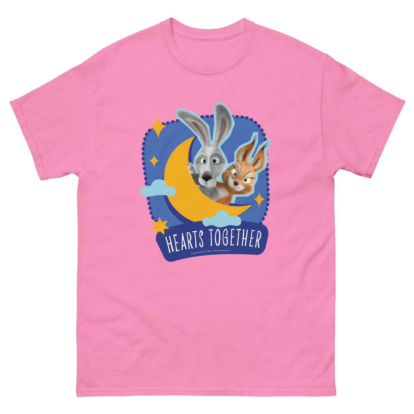 Masha and the Bear Friends Heart Together Unisex classic tee Azalea T-SHIRT