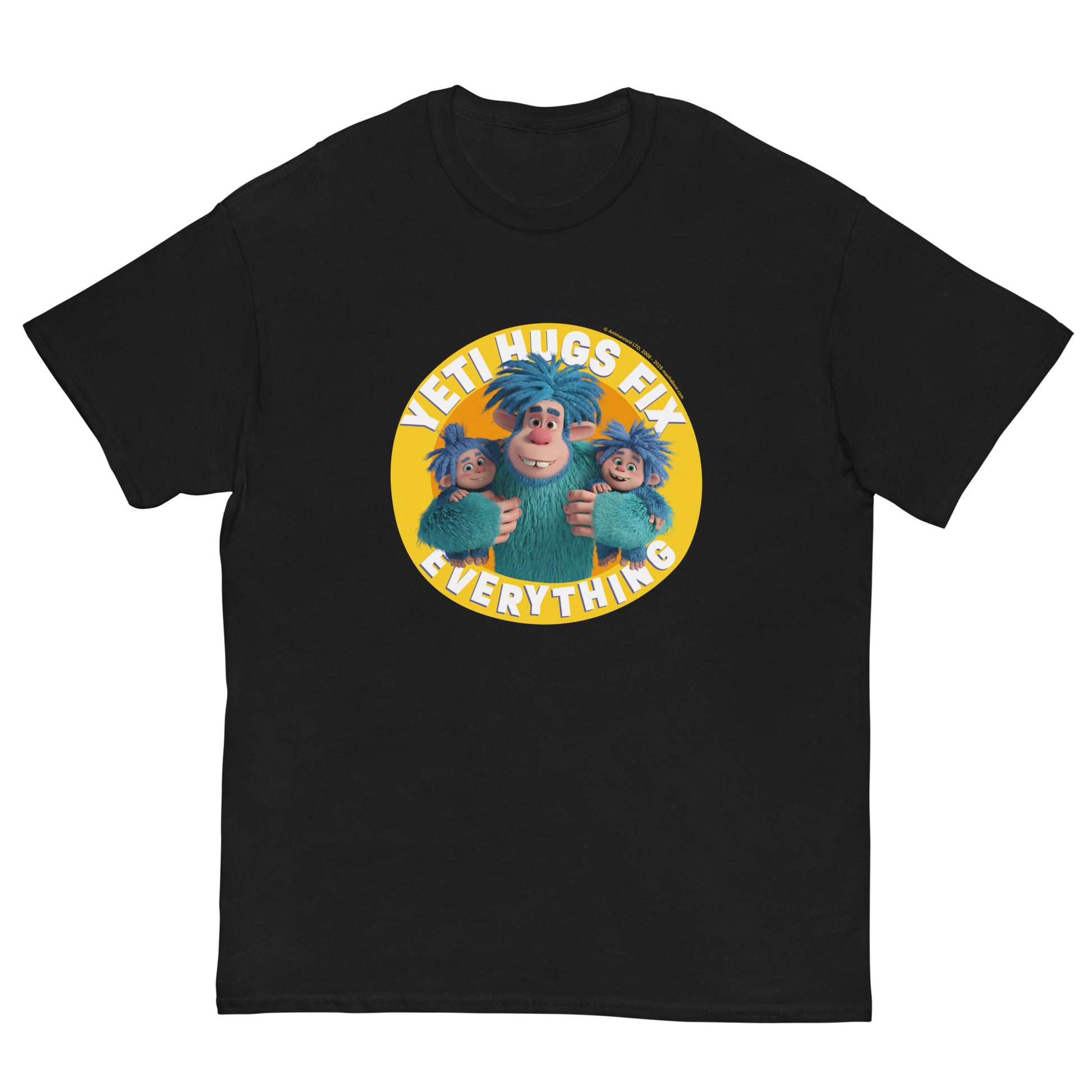 Masha and the Bear Friends Hugs Fix Everything Unisex classic tee Black T-SHIRT