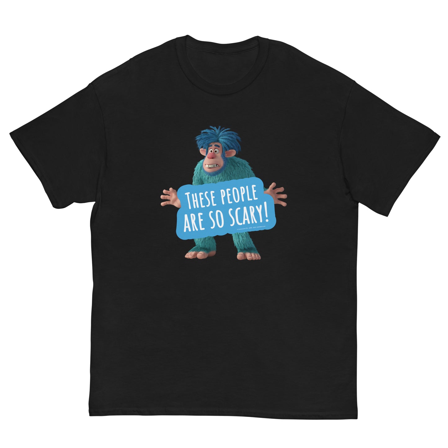 Masha and the Bear Friends Scary People Unisex classic tee Black T-SHIRT