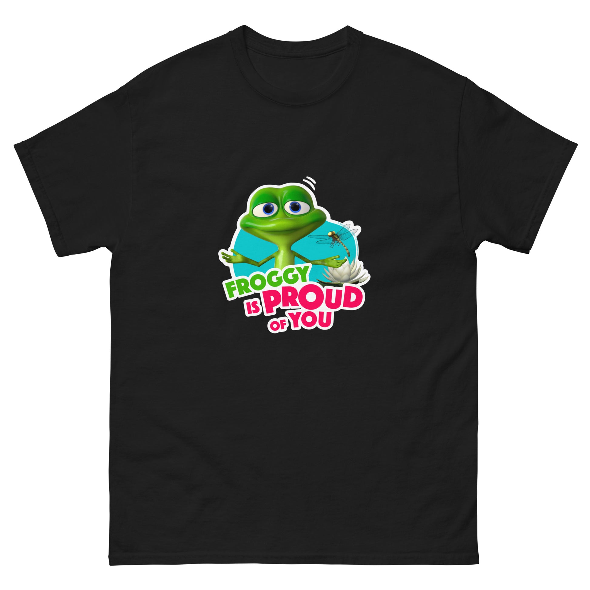 Masha and the Bear Friends Proud Of You Unisex classic tee Black T-SHIRT
