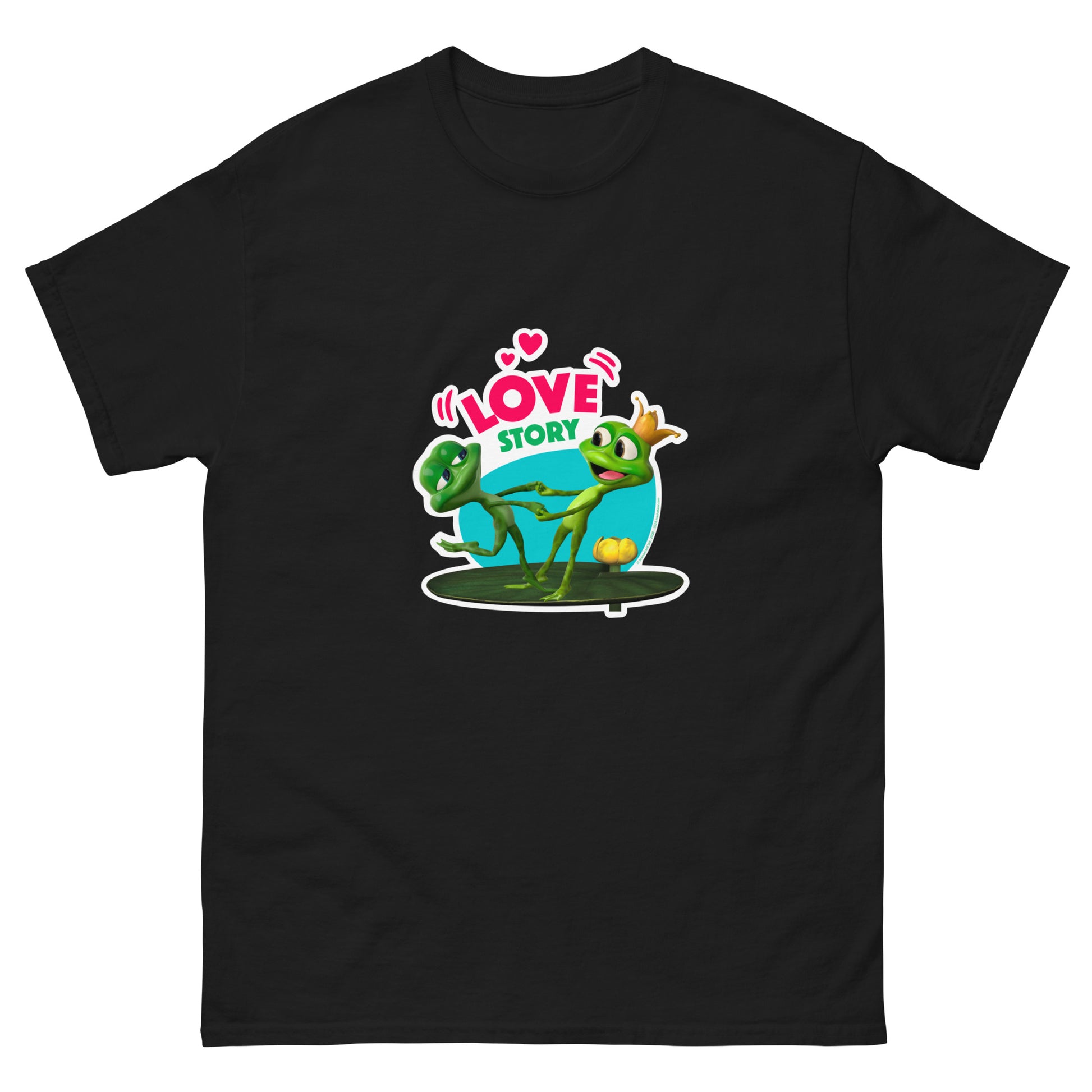 Masha and the Bear Friends Love Story Unisex classic tee Black T-SHIRT