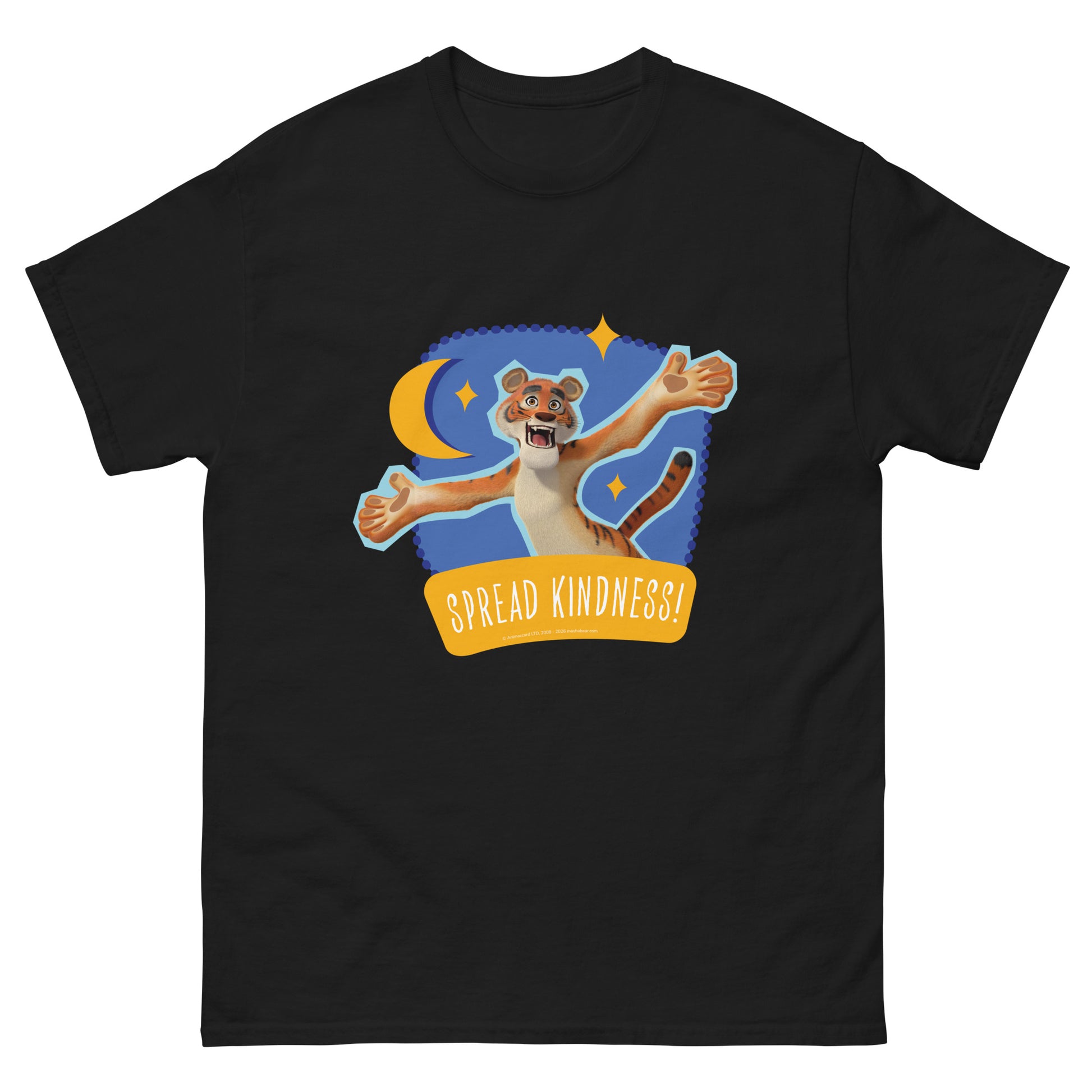 Masha and the Bear Friends Spread Kindness Unisex classic tee Black T-SHIRT
