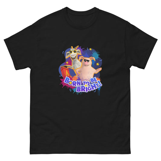 Masha and the Bear Friends Born To Be Bright! Unisex classic tee Black T-SHIRT