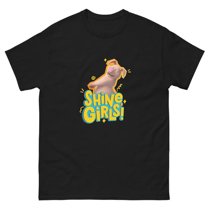 Masha and the Bear Friends Shine Girls! Unisex classic tee Black T-SHIRT