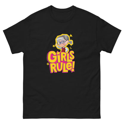 Masha and the Bear Friends Girls Rule! Unisex classic tee Black T-SHIRT