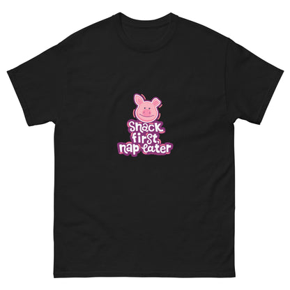 Masha and the Bear Friends Snack First Unisex classic tee Black T-SHIRT