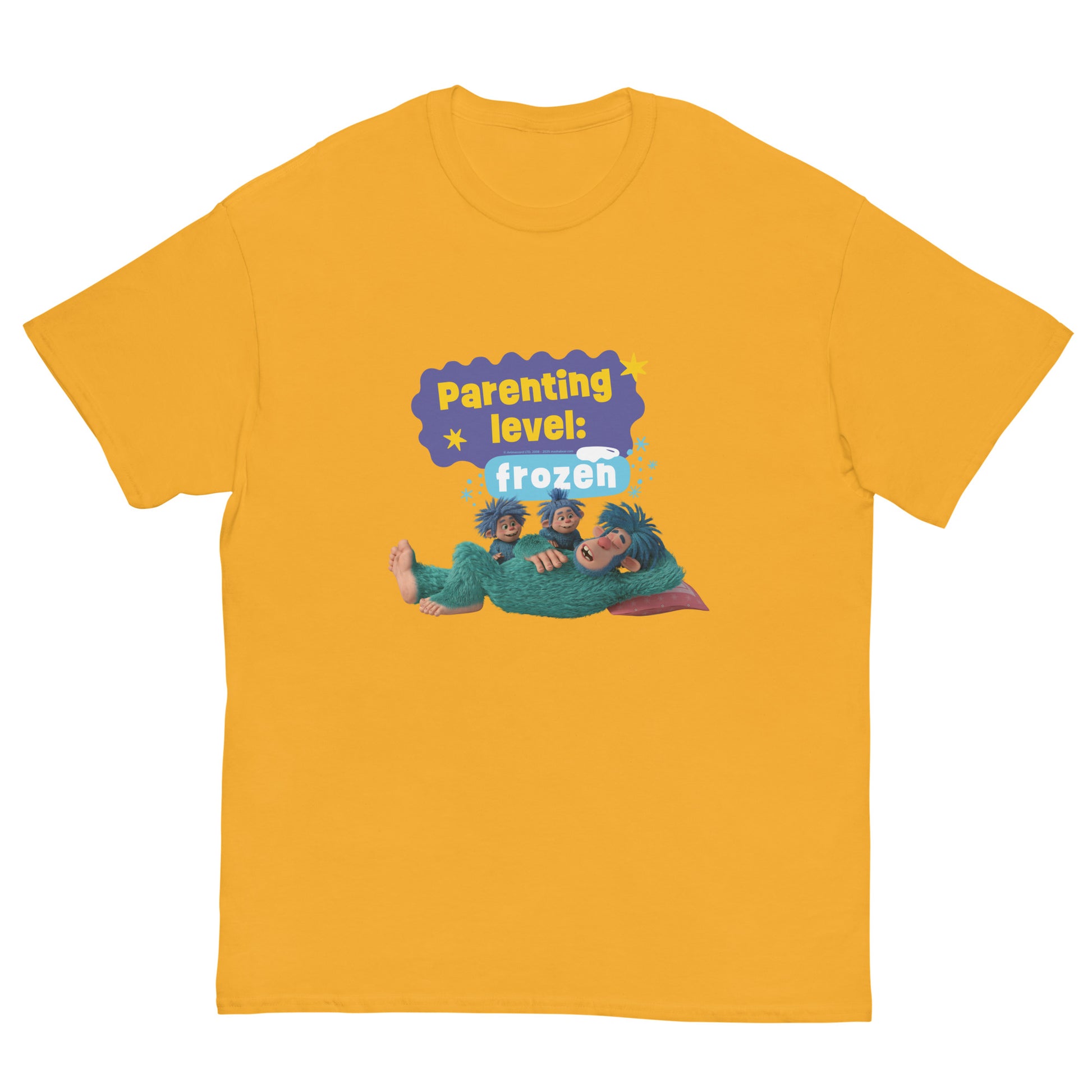 Masha and the Bear Friends Frozen Unisex classic tee Gold T-SHIRT