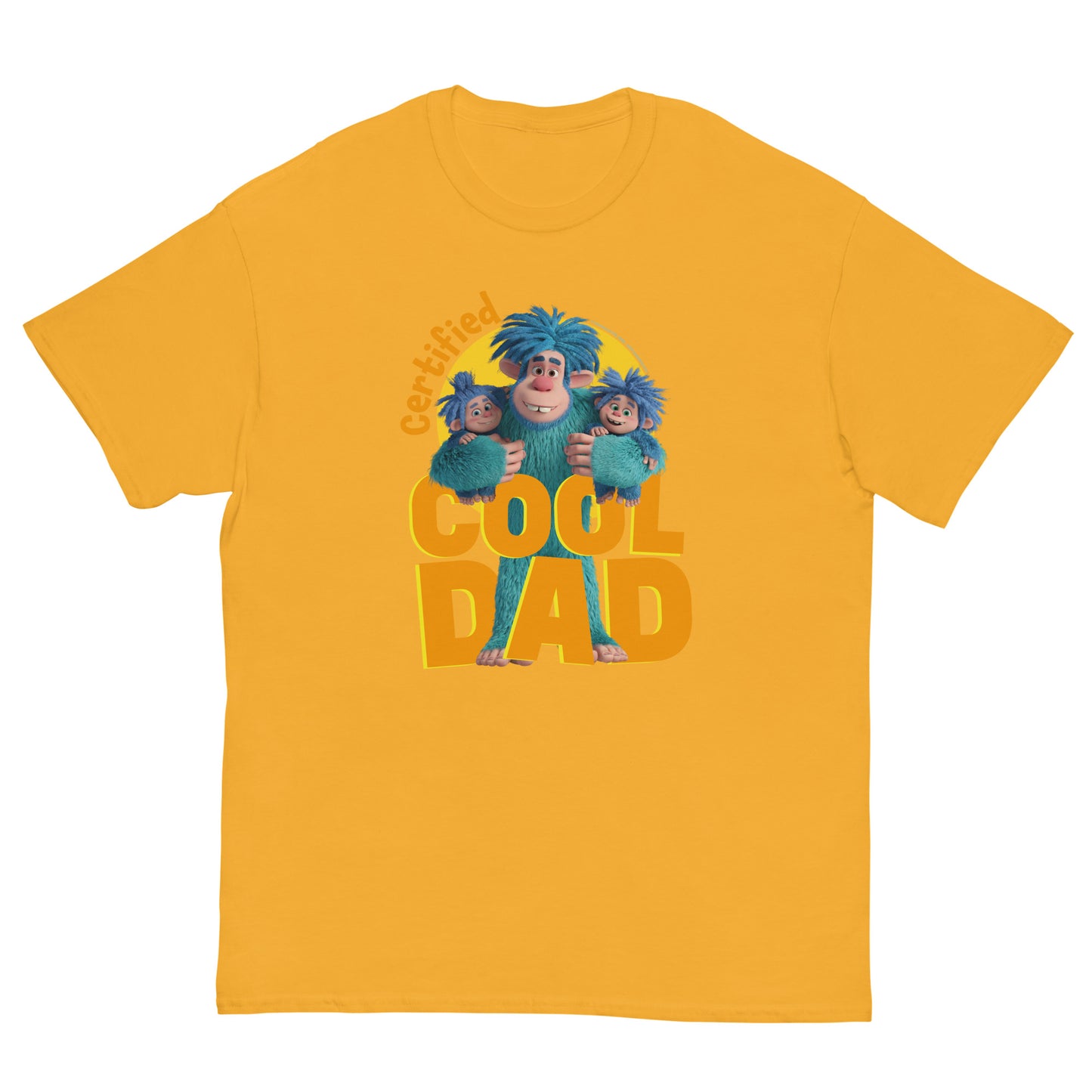 Masha and the Bear Friends Cool Dad Unisex classic tee Gold T-SHIRT