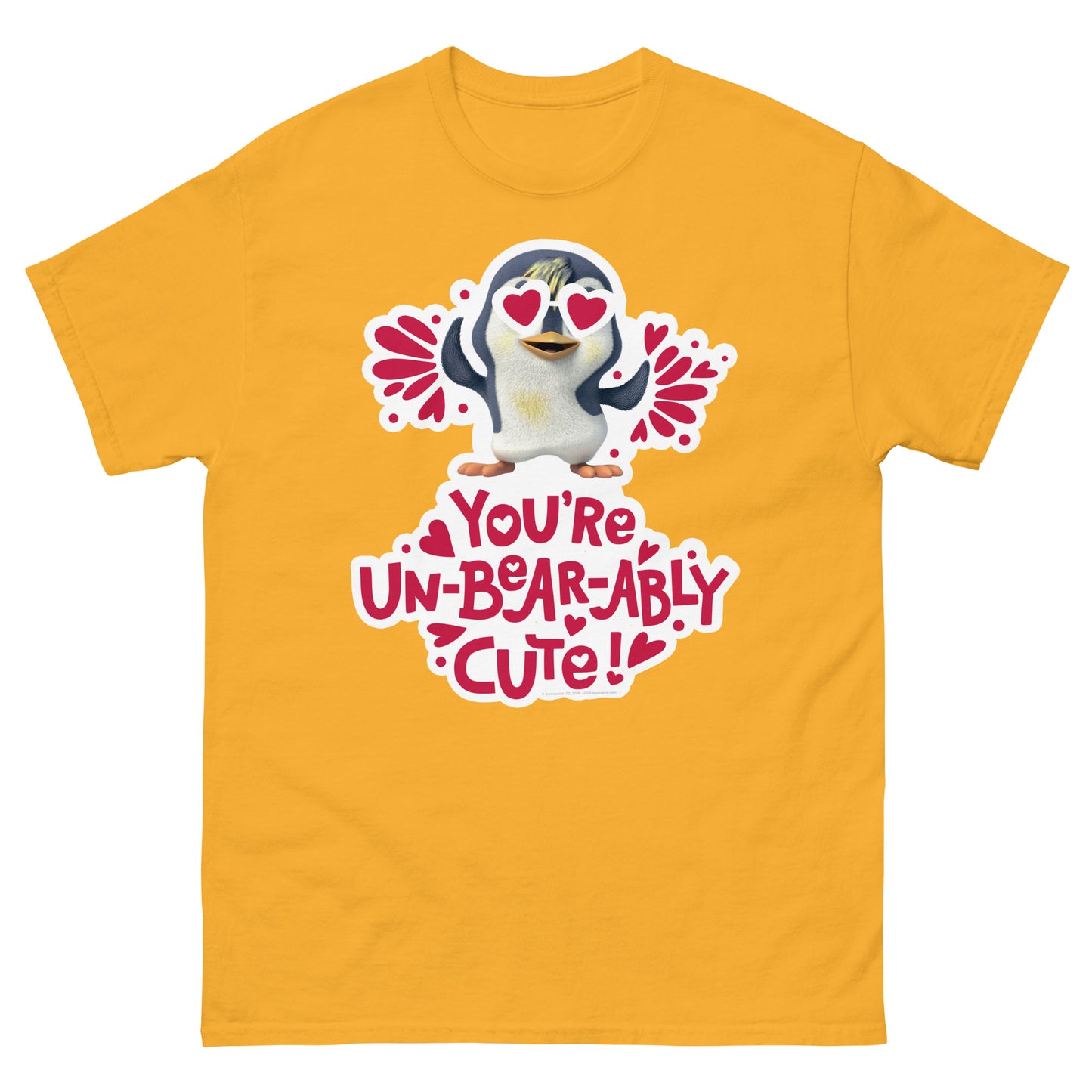 Masha and the Bear Friends Unbearably Unisex classic tee Gold T-SHIRT