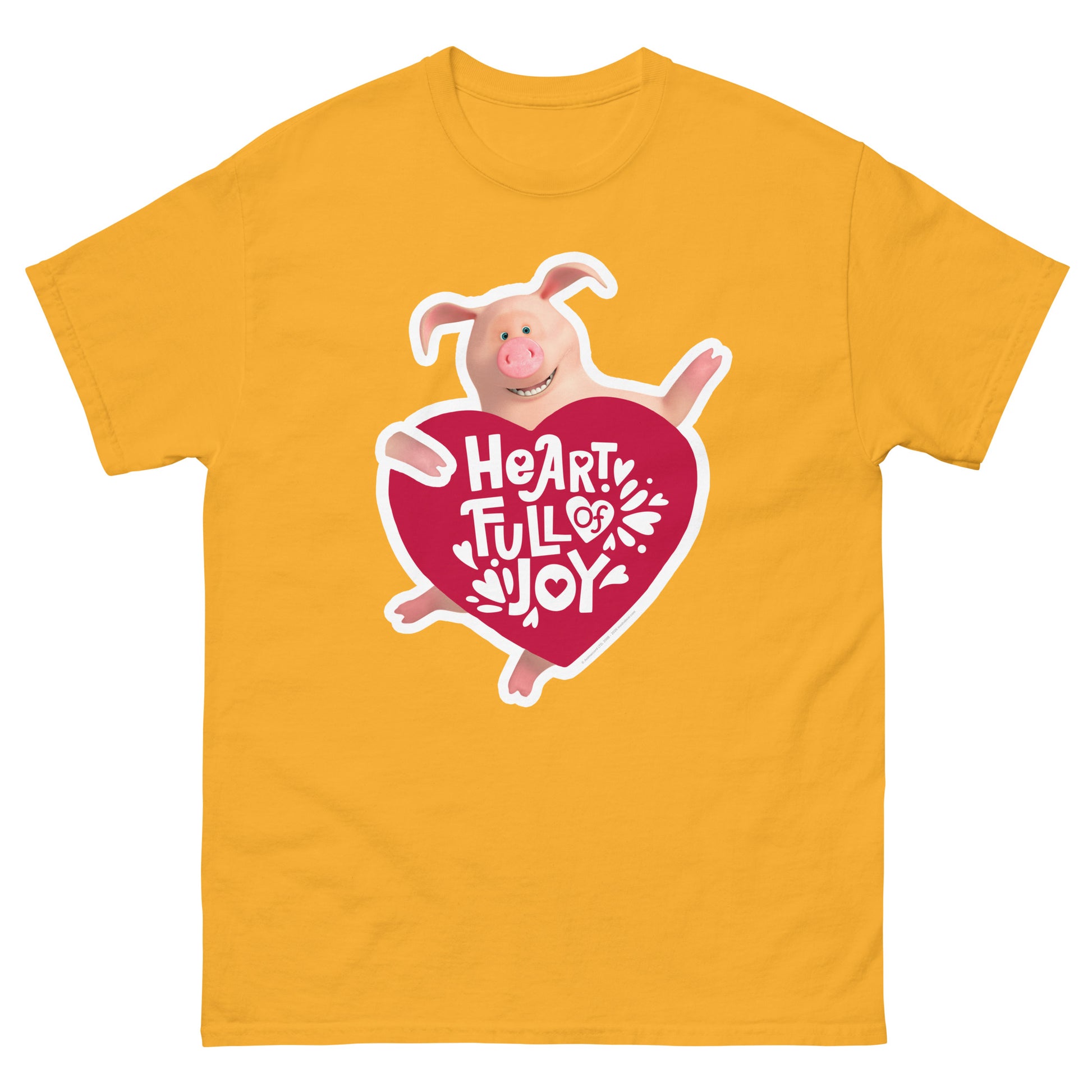 Masha and the Bear Friends Full Of Joy Unisex classic tee Gold T-SHIRT