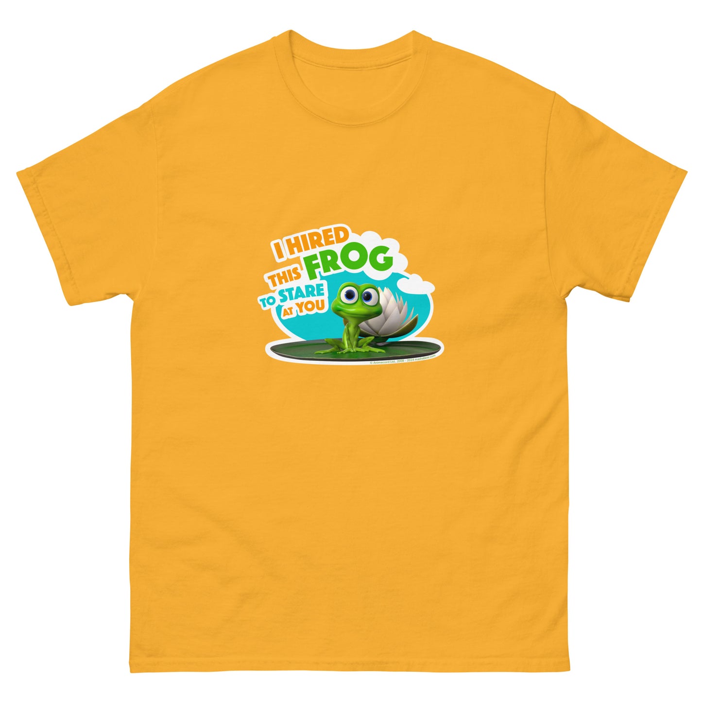 Masha and the Bear Friends Stare At You Unisex classic tee Gold T-SHIRT