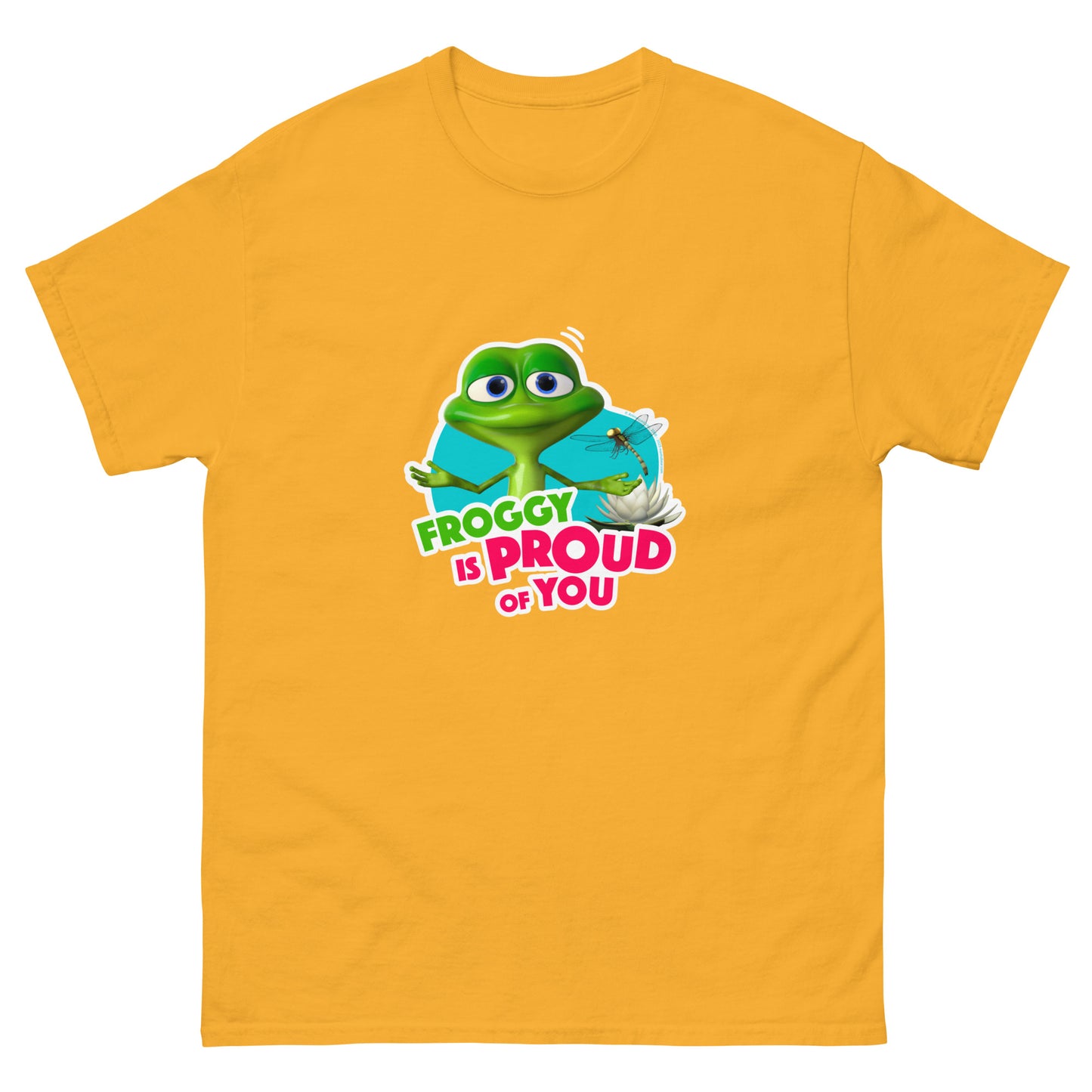 Masha and the Bear Friends Proud Of You Unisex classic tee Gold T-SHIRT