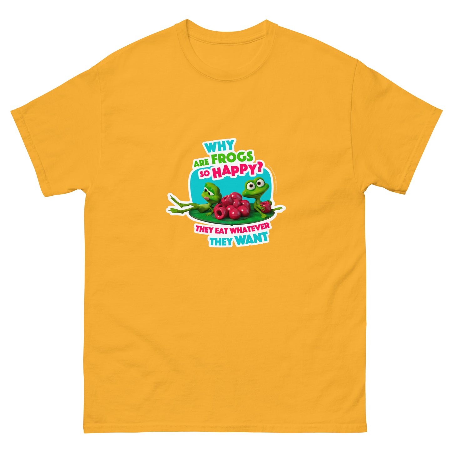Masha and the Bear Friends Whatever They Want Unisex classic tee Gold T-SHIRT