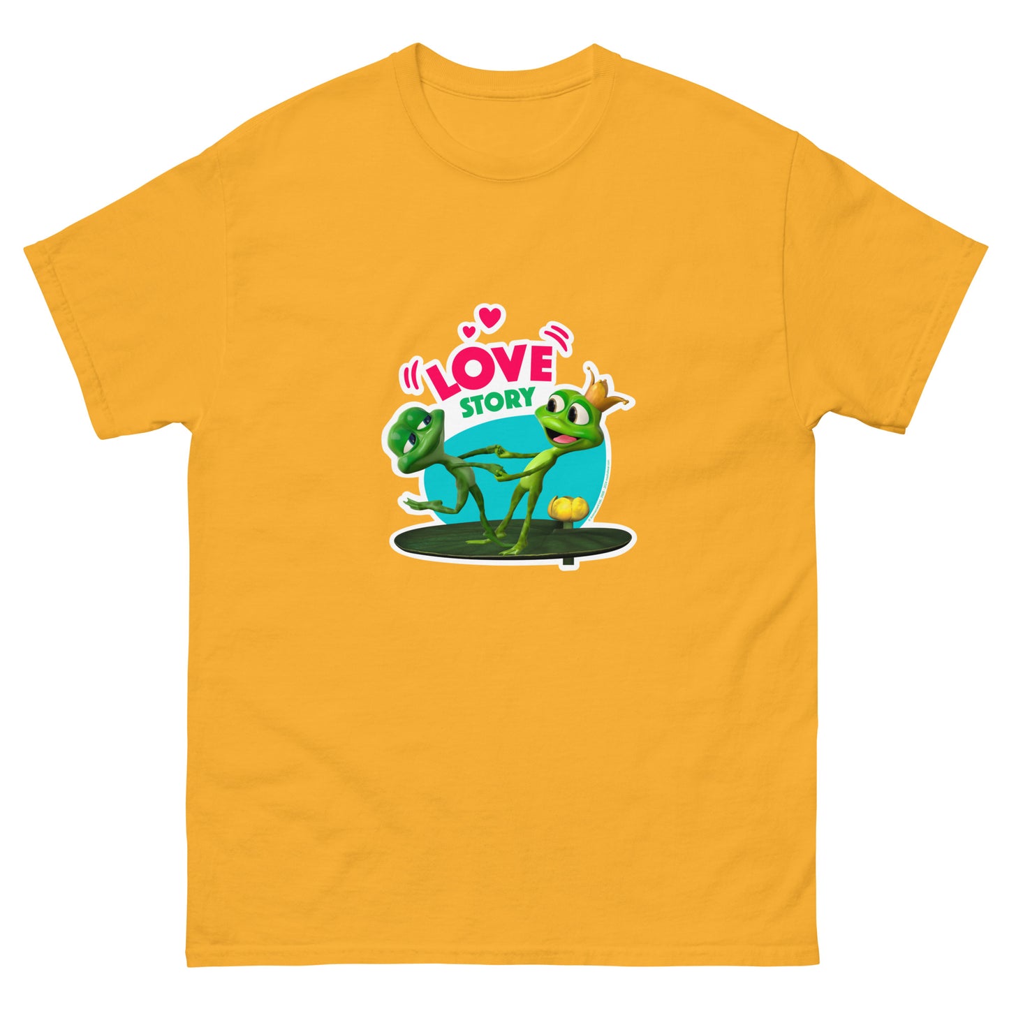 Masha and the Bear Friends Love Story Unisex classic tee Gold T-SHIRT