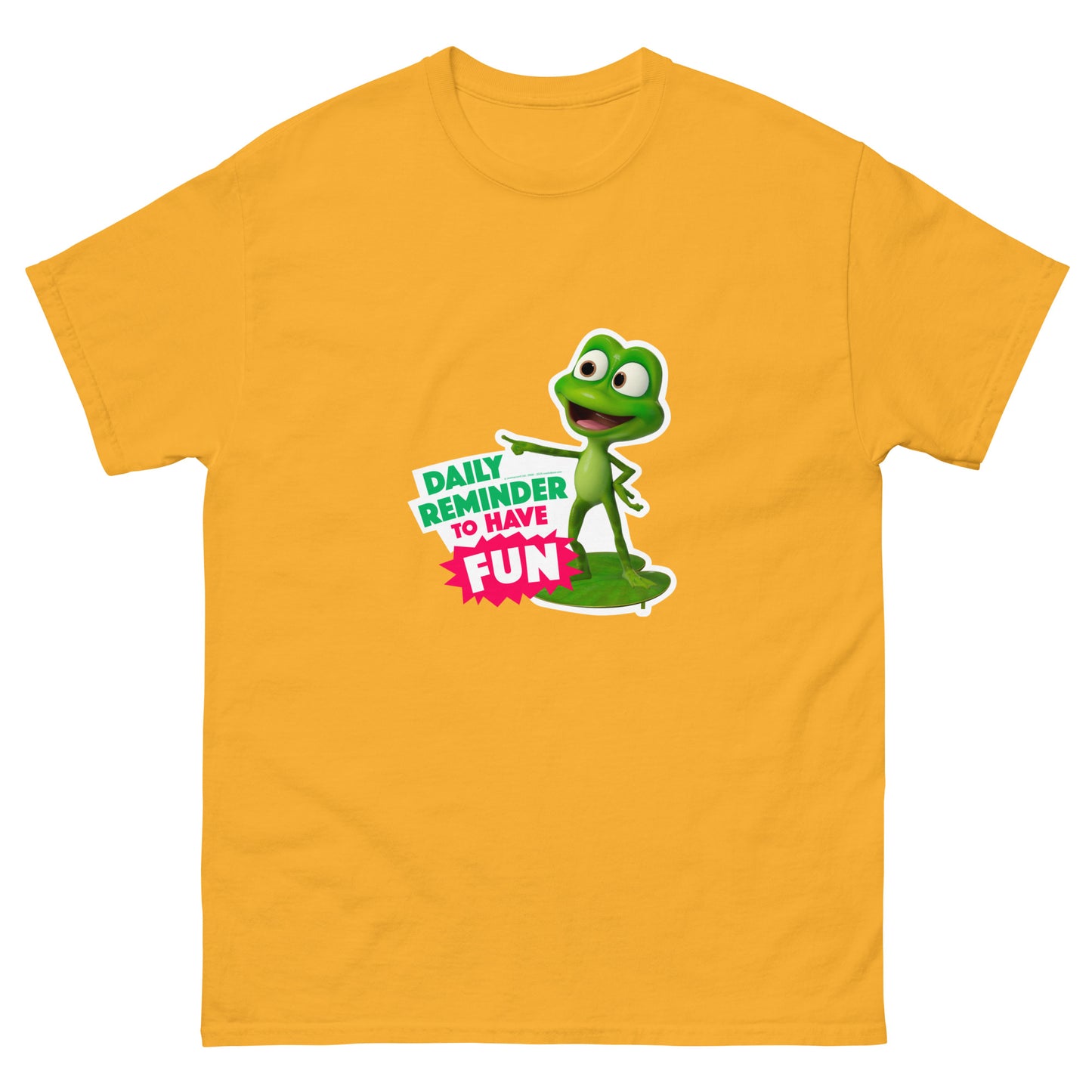 Masha and the Bear Friends Daily Reminder Unisex classic tee Gold T-SHIRT