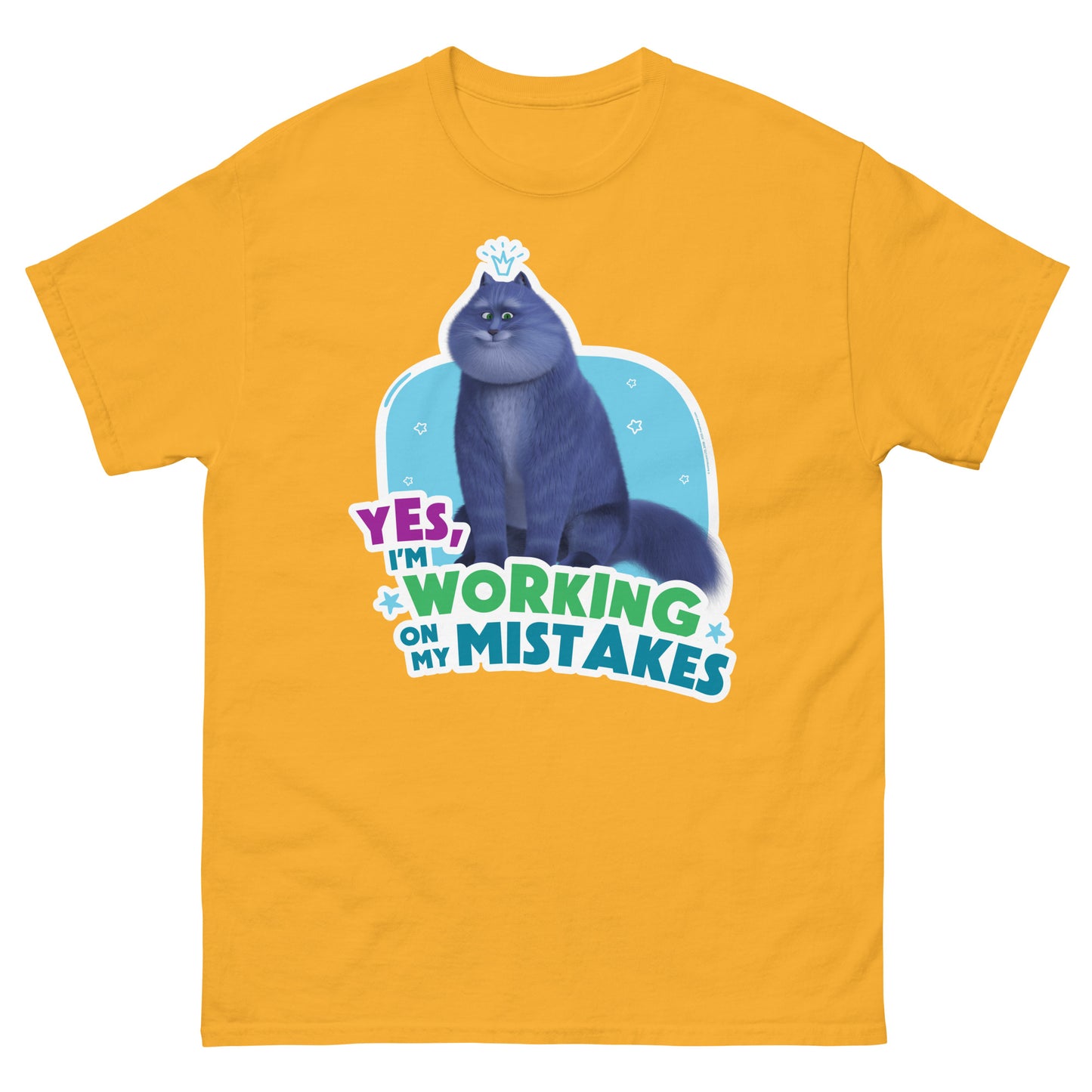 Masha and the Bear Friends Working On Mistakes Unisex classic tee Gold T-SHIRT