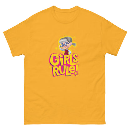 Masha and the Bear Friends Girls Rule! Unisex classic tee Gold T-SHIRT