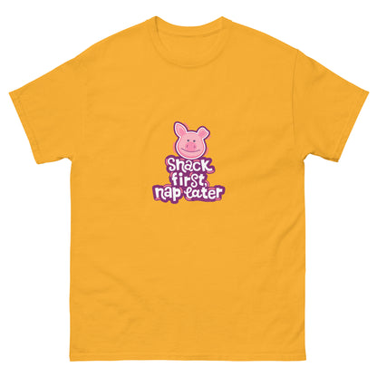 Masha and the Bear Friends Snack First Unisex classic tee Gold T-SHIRT