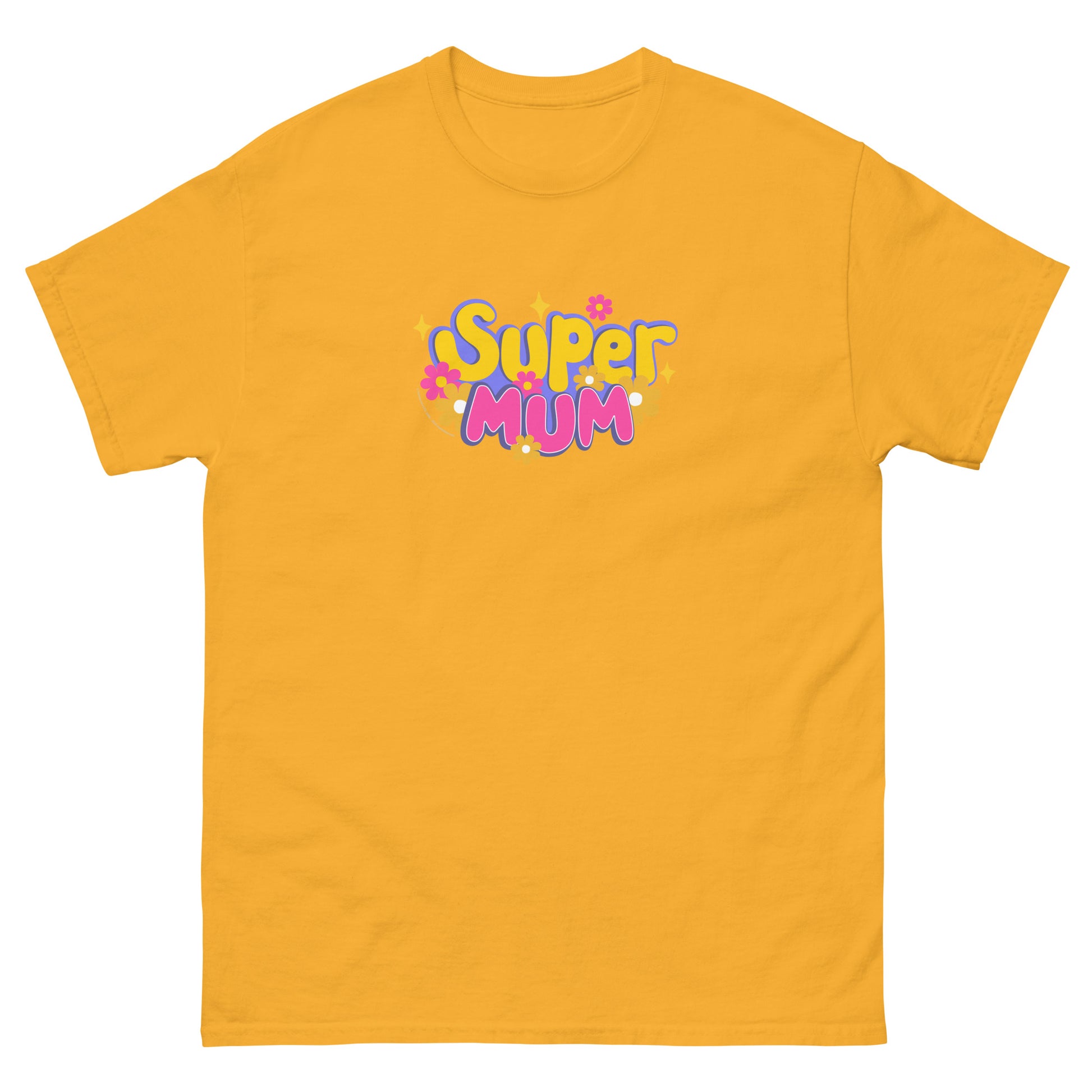 Masha and the Bear Friends Super Mum Unisex classic tee Gold T-SHIRT