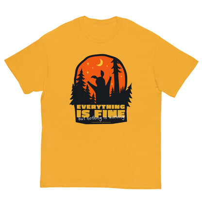 Masha and the Bear Friends Everything is Fine Unisex classic tee Gold T-SHIRT