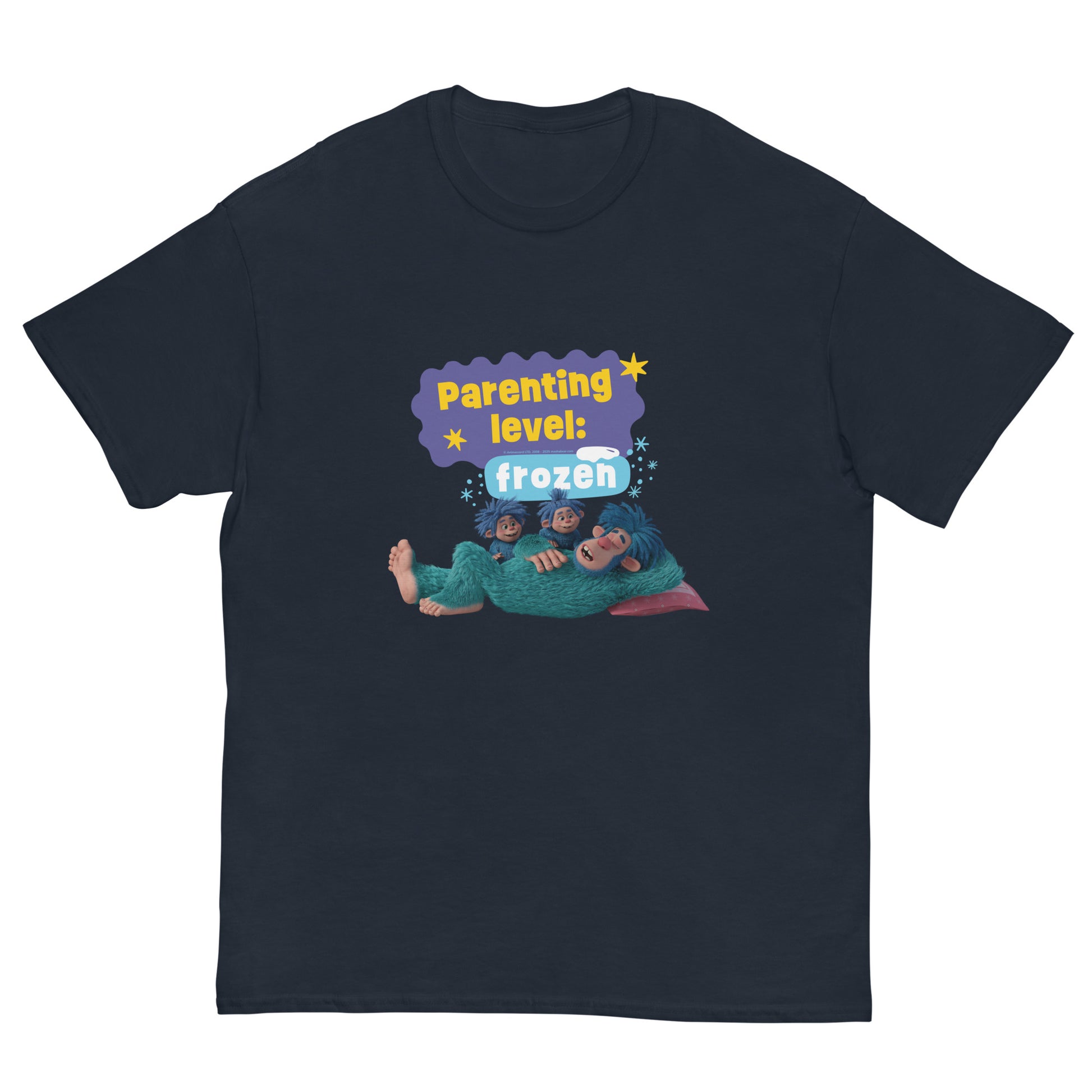 Masha and the Bear Friends Frozen Unisex classic tee Navy T-SHIRT
