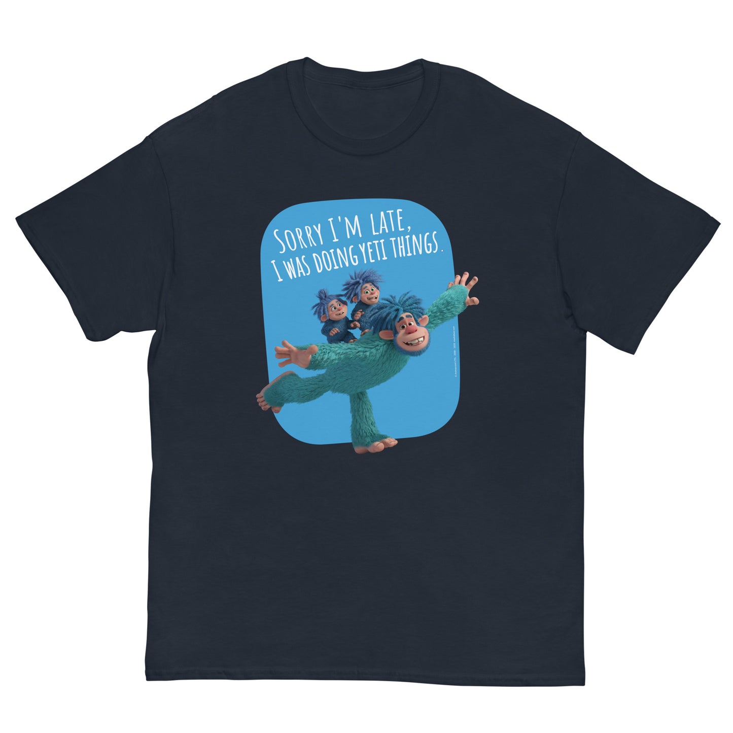 Masha and the Bear Friends Yeti Things Unisex classic tee Navy T-SHIRT