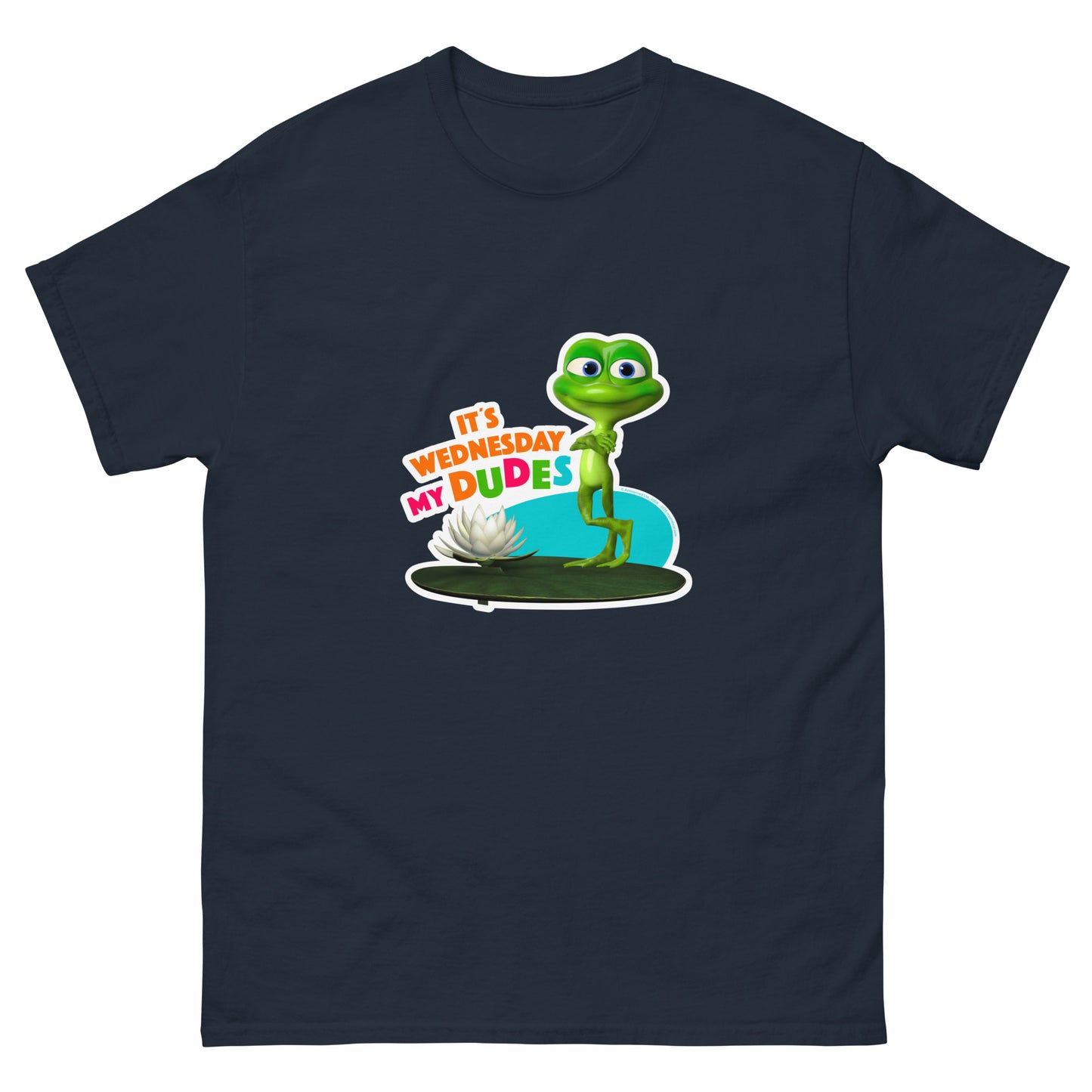 Masha and the Bear Friends Wednesday My Dudes Unisex classic tee Navy T-SHIRT