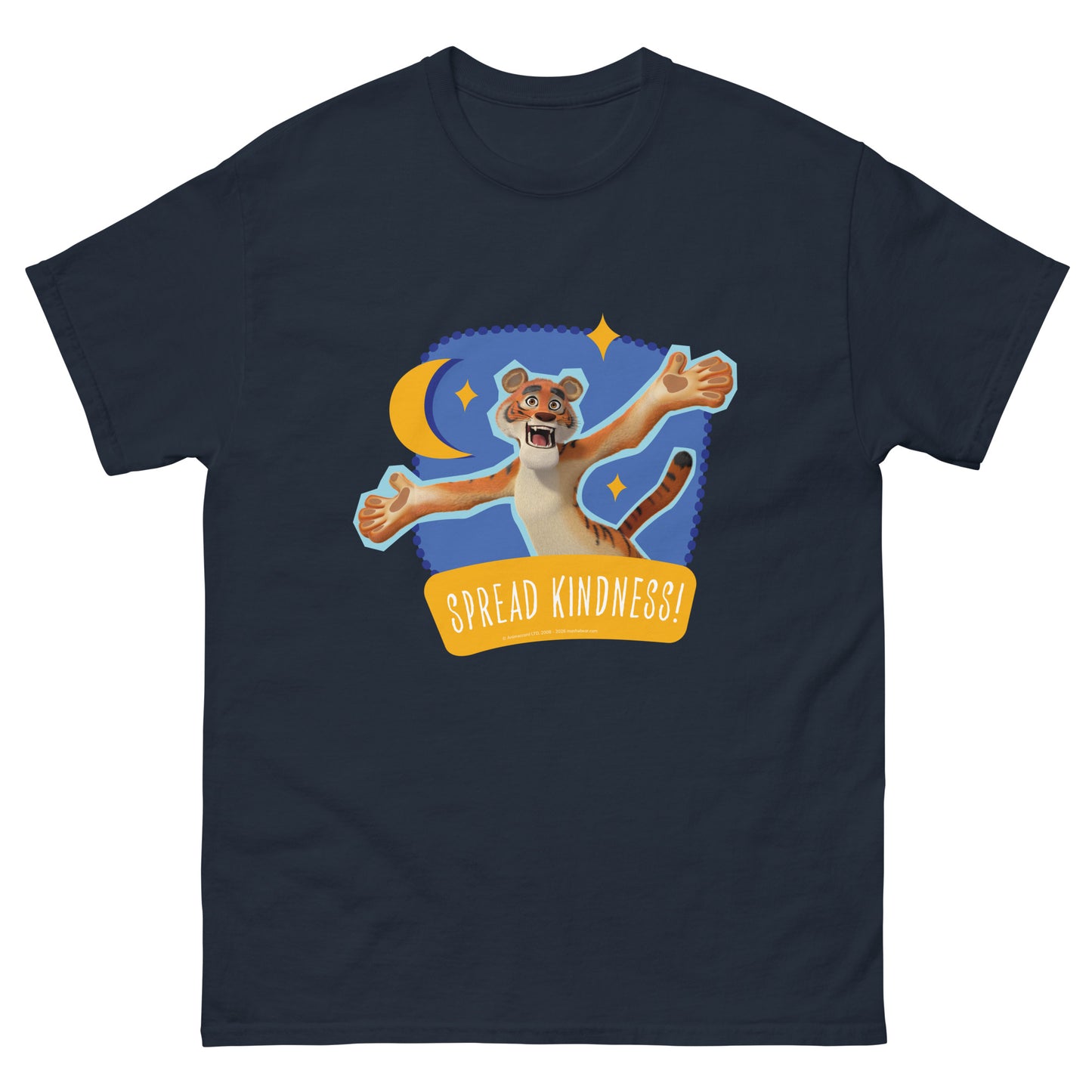 Masha and the Bear Friends Spread Kindness Unisex classic tee Navy T-SHIRT