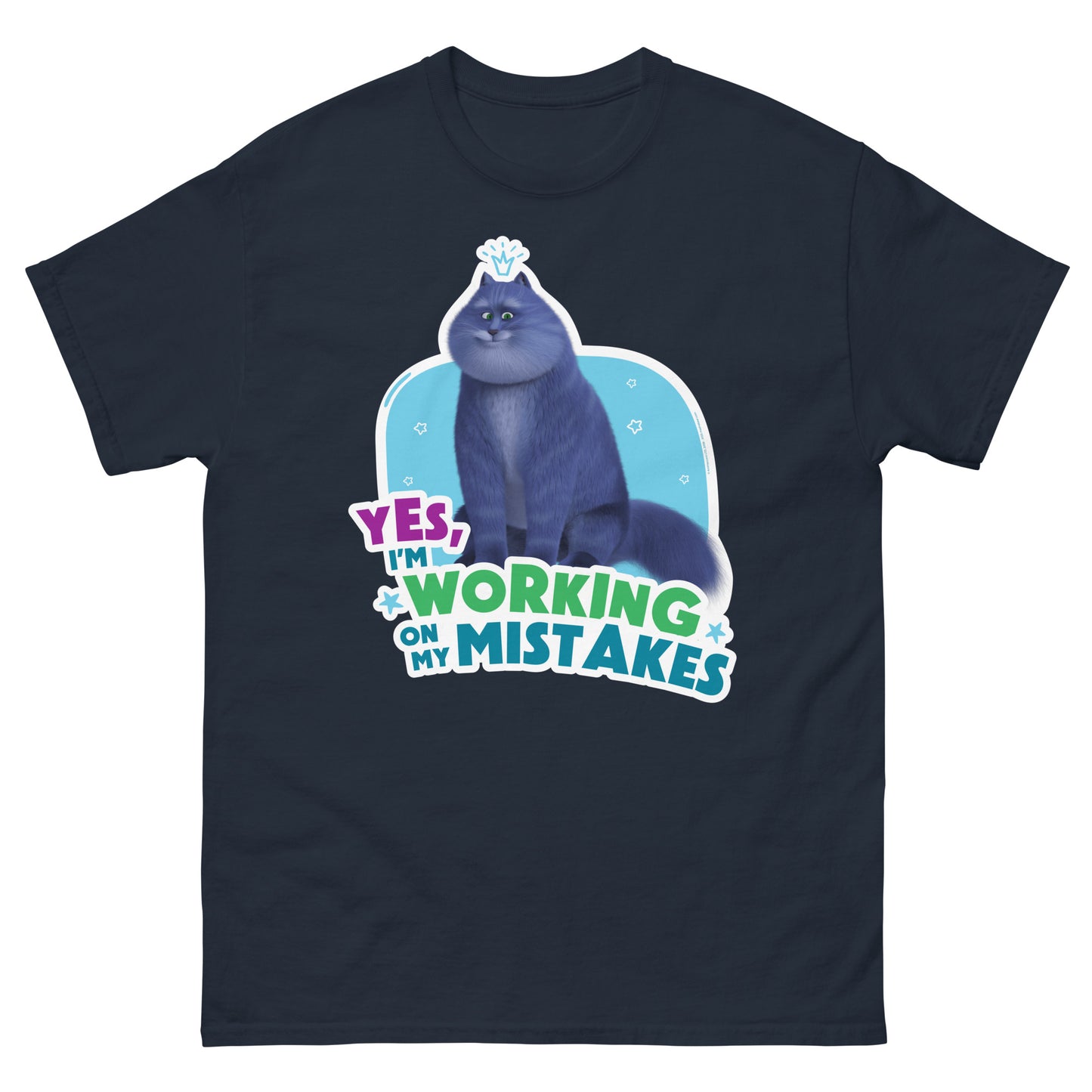 Masha and the Bear Friends Working On Mistakes Unisex classic tee Navy T-SHIRT