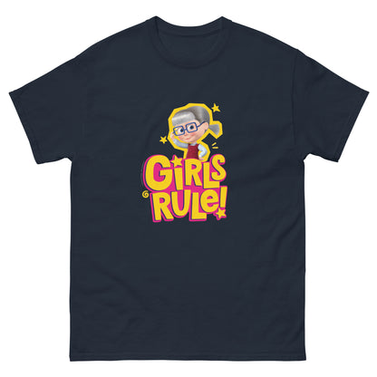 Masha and the Bear Friends Girls Rule! Unisex classic tee Navy T-SHIRT