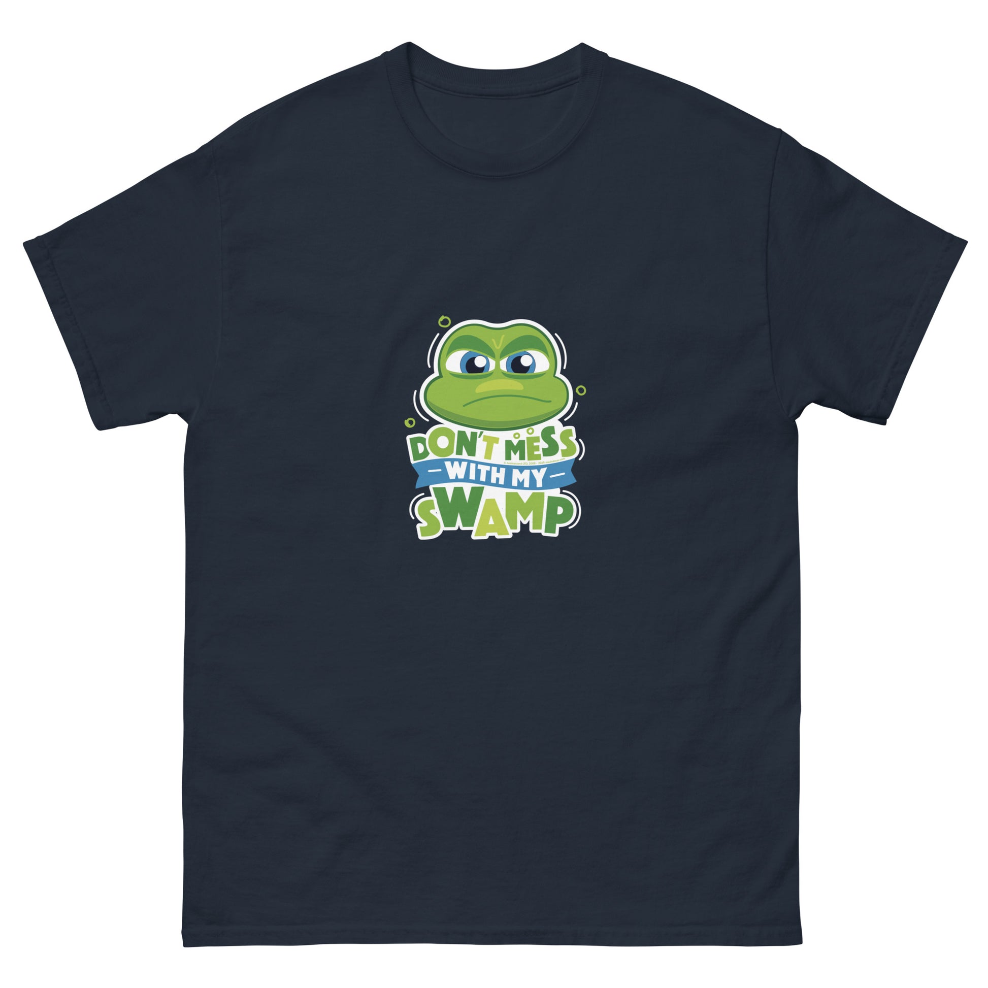 Masha and the Bear Friends My Swamp Unisex classic tee Navy T-SHIRT
