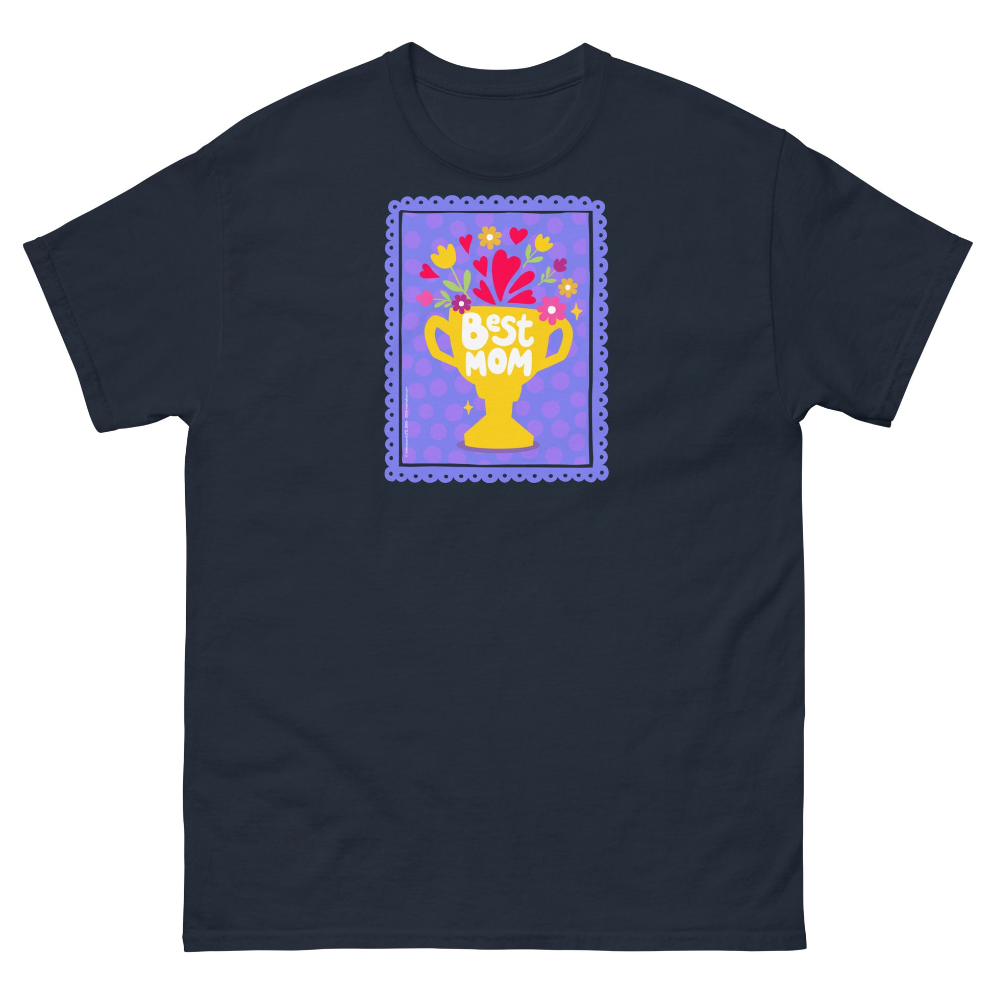 Masha and the Bear Friends Best Mom Unisex classic tee Navy T-SHIRT