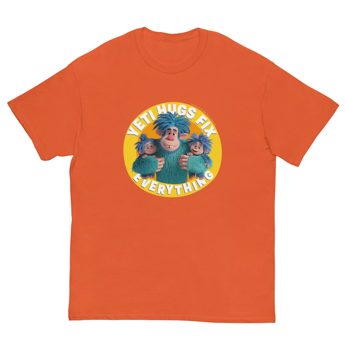 Masha and the Bear Friends Hugs Fix Everything Unisex classic tee Orange T-SHIRT
