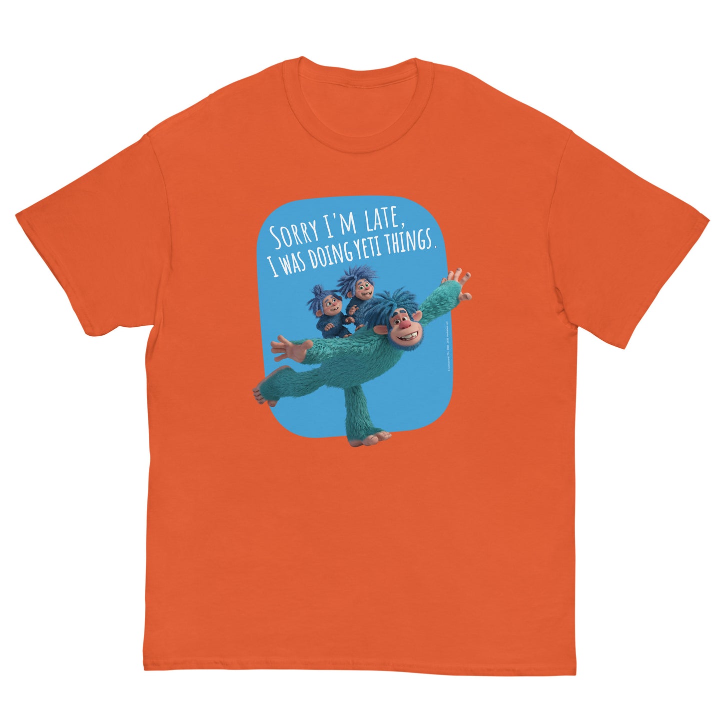 Masha and the Bear Friends Yeti Things Unisex classic tee Orange T-SHIRT